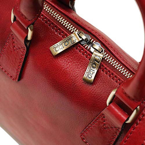Floto Milano Slim Red Briefcase Attache Lap-top Case