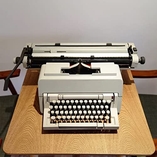 Amdsoc Large Retro Mechanical Typewriter, All Aluminum Alloy Body, 65 * 43 * 20CM