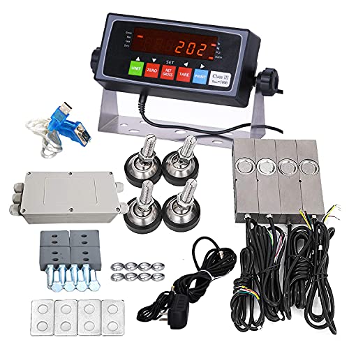 PEC Livestock Cattle Squeeze Chute Scale Kit for Pigs Goats Sheep 10,000LBS/0.1 NTEP Legal for Trade Scale