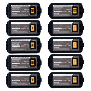 Yoejoeq Replacement Battery (10pcs) for Honeywell CK75 CK71 CK70 CK3B CK3 CK3X CK3XR CK65 EDK60K EDK61K 318-034-013, 318-034-023 CK65-BTSC BarcodeScanner 6800mAh