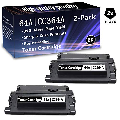 2 Pack (2 Black) 64A | CC364A Toner Cartridge Replacement for HP Laserjet P4014, P4014n, P4014DN, P4015n, P4015tn, P4015x, P4515n, P4515tn, P4515X, P4515xm Printer,Sold by AlToner.
