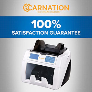 Carnation CR2 Money Counter with Counterfeit Bill Detection - Touchscreen - Scan Bills Using Ultraviolet, Magnetic Ink, IR Technology - Multi-Currency Checker, Counts Up to 1500 Bills per Minute