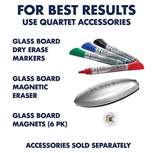 Quartet Easel, Magnetic, Glass Whiteboard, 3' x 2', Adjustable, Portable, Flip Chart Holder, Infinity (ECM32G)