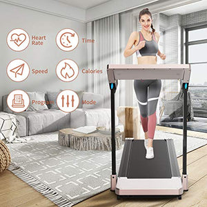 RegeMoudal Foldable Treadmills for Home, 3.25HP Portable Compact Treadmill, Under Desk Electric Treadmill Workout Running Machine, Walking/Jogging/Running Machine for Home, Office, Gym, Cardio