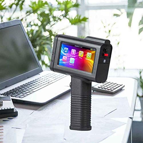 BENTSAI Portable Intelligent HD Handheld Inkjet Printer with 4.3 Inch LED Screen Inkjet Coding Machine for Label (Support 11 Languages Including English, German, French, Spanish, Italian, etc.)