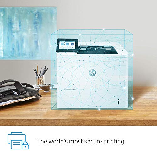 HP Laserjet Enterprise M612dn Monochrome Duplex Printer (7PS86A), White, Standard (Renewed)