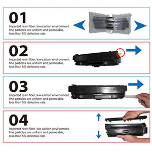 (4 Pack Sets, B+C+M+Y) Compatible C9730A Toner Cartridge C9731A C9732A C9733A Use for HP 645A 5500N 5500DN 5500DTN 5550N 5550DN 5550DTN 5550HDN Printer, Sold by TG Imaging