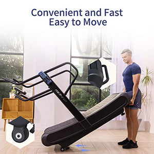 RUNOW Curved Treadmill, Non-Electric Motorized Treadmill for Commercial & Home Running Machine with Customization & Resistance Adjustment