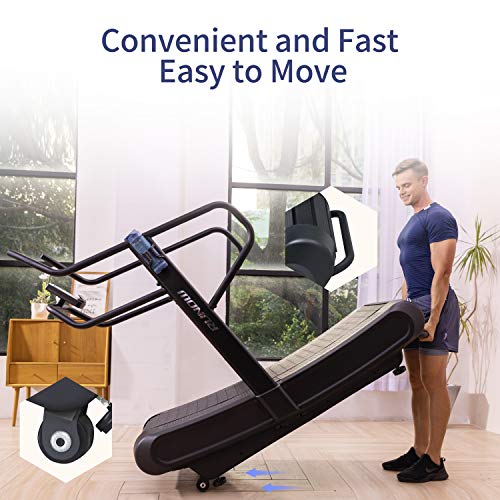 RUNOW Curved Treadmill, Non-Electric Motorized Treadmill for Commercial & Home Running Machine with Customization & Resistance Adjustment