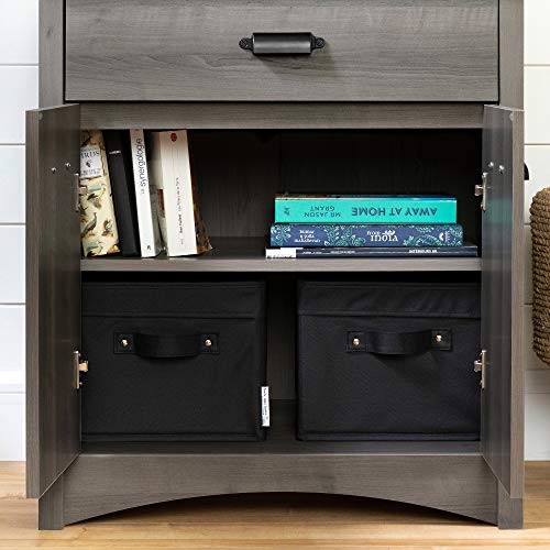 South Shore Gascony Printer Cabinet-Gray Maple