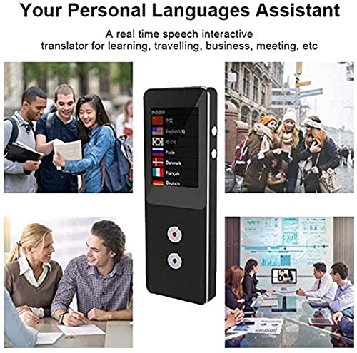 Language Translator Device Portable Instant Translator Device Support WiFi/Hotspot/Offline Two-Way Real Time Online 138 Languages Smart Translator (Black)