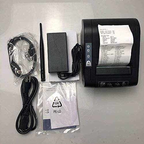80mm Thermal Receipt Printer,NETUM WiFi POS Printer with Auto Cutter, USB Serial Ethernet LAN Port Support Cash Drawer ESC/POS