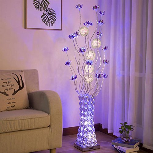 LED Floor Lamp, Rural Decoration Personality Vase Simple Modern Living Room Bedroom Floor Light,Footswitch