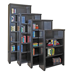 Tribeca Loft Black Five Shelf Open Bookcase - 70" HDimensions: 32"W x 12.5"D x 70"H Weight: 150 lbs.