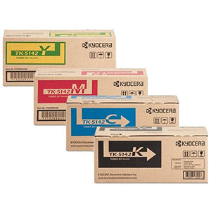 Kyocera TK5142 (TK-5142) 4-Color Toner Cartridge Set for M6530cdn, P6130cdn