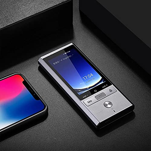 None SMFYQ 107 Languages Real Time Translation Smart Voice Translator +GPS+BT (Silver Grey)