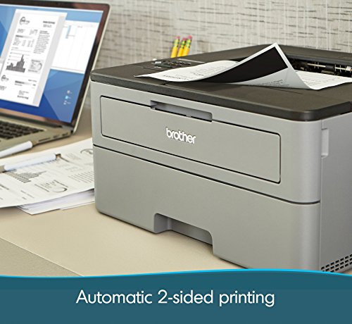 Brother Compact Monochrome Laser Printer, HL-L2350DW, Wireless Printing, Duplex Two-Sided Printing, Amazon Dash Replenishment Enabled