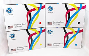 TTP Brand Premium New Compatible Set of 4 Colors for HP Laserjet Enterprise 600 Color M651 M651dn M651n M651xh (HP 654A). Replaces Part # CF330X, CF331A, CF332A and CF333A