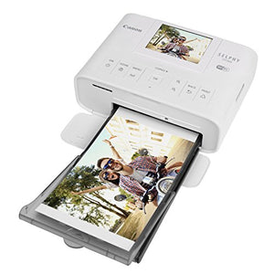 Canon Selphy CP1300 Wireless Compact Photo Printer with AirPrint and Mopria Device Printing, White
