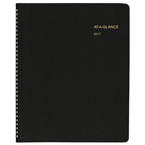 AT-A-GLANCE Monthly Planner / Appointment Book 2017, 15 Months, 8-7/8 x 11", Black (70-260-05)