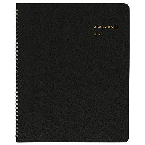 AT-A-GLANCE Monthly Planner / Appointment Book 2017, 15 Months, 8-7/8 x 11", Black (70-260-05)