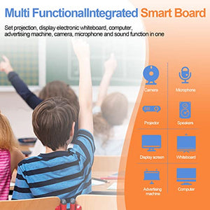 JYXOIHUB Smart Board Collaboration Hub 55 Inch 4K UHD Digital Electronic Whiteboard with Dual OS, Touch Screen Interactive Smart Whiteboard