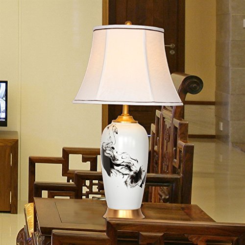 505 HZB Chinese Copper Ceramic Lamp Bedside Bedroom Living Room Became Creative Lamps