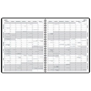 AT-A-GLANCE Monthly Planner / Appointment Book 2017, 15 Months, 8-7/8 x 11", Black (70-260-05)