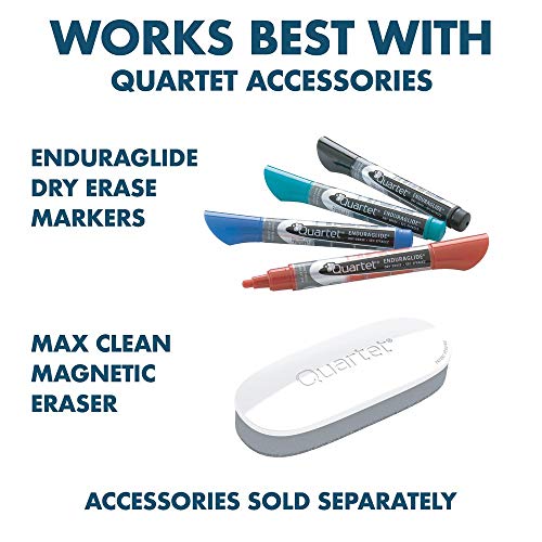 Quartet Whiteboard/Dry Erase Board, Magnetic, 6'x4', Fusion Nano-Clean, Silver Aluminum Frame (NA7248F)