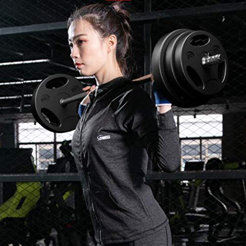 Barbell Plates 66 lbs Barbell Weight Set Barbell Plates - Adjustable Barbells Set with 1.8 Meters Connector Home Gym Fitness Lifting Exercise Workout Strength Training Equipment