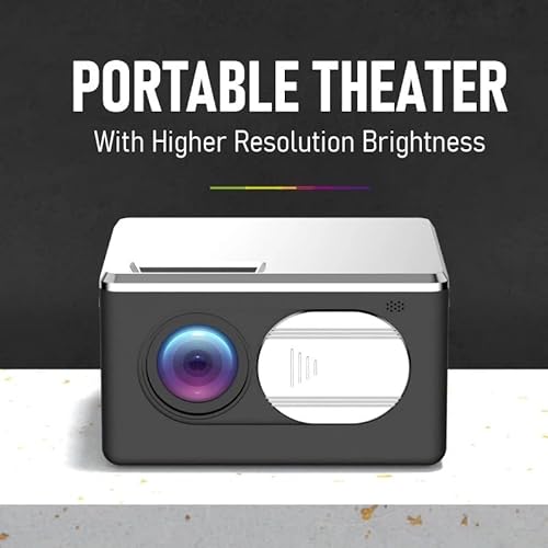 None SMTYY LED Portable Projector 1080P Support Smart Home Theater