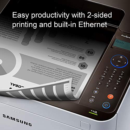 Samsung ProXpress M3820DW Wireless Monochrome Laser Printer with Mobile Connectivity, Duplex Printing, Print Security & Management Tools (SS372C)