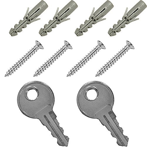 BARSKA CB12956 Key Lock 100 Position Adjustable Key Cabinet Lock Box Grey
