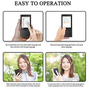 Language Translator Device 226 Countries Ultra Battery Life 2.8 Inch Big Screen Camera Translation WiFi or Hotspot for Travelling Learning Business Shopping