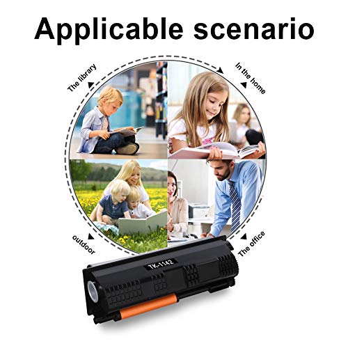 TK1142 TK-1142 1T02ML0US0 Toner Cartridge Replacement for Kyocera ECOSYS M2035dn M2535dn FS-1035MFP FS-1135MFP Toner Kit Printer (6 Pack,Black)