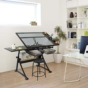 FLaig Drafting Table Desk with Adjustable Height