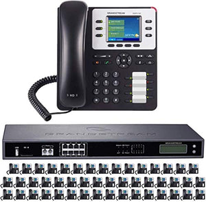 TWAComm.com 8-Line Business Phone System with Enhanced Pack and Free 1 Year Phone Service (48 Phone Bundle)