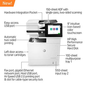 HP LaserJet Enterprise MFP M636fh Monochrome Multifunction Printer with High Performance Secure Hard Disk