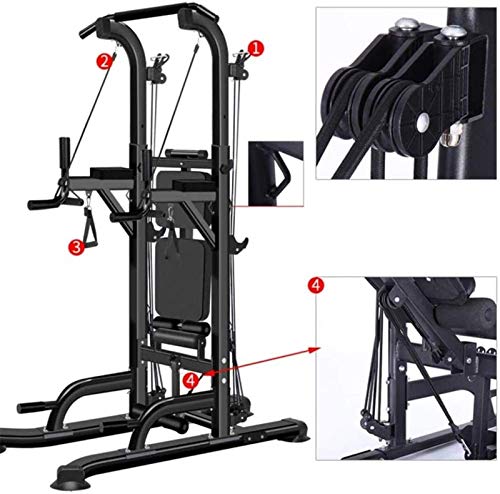 SJNQJJ Pull Ups Strength Training Equipment Strength Training Dip Stands Multifunctional Power Towers Adjustable Height Stand Workout Station Dip Station Pull Chin Up Ba