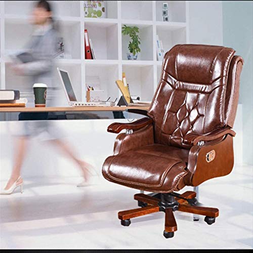 Video Game Chairs Home Office Desk Chairs Office Chairs with Lumbar Support Office Chairs & Sofas Boss Office Products Guest Chair with Casters,Reclining Solid Wood Leather,Liftable and Rotatable,Ergo