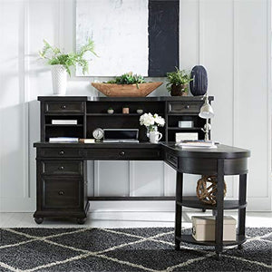 Liberty Furniture Harvest Home Black L Shaped Desk Set