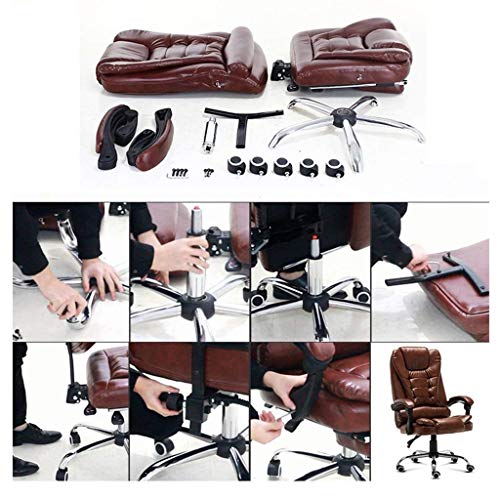 Ergonomic Office Chair with Lumbar Support and Swivel - Black