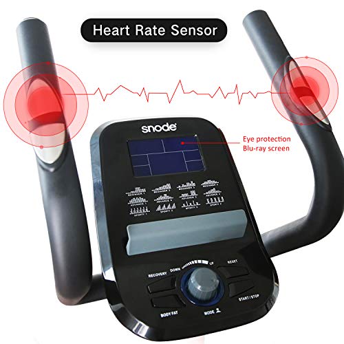 SNODE E20i Magnetic Elliptical Machine Trainer Fitness Exercise Equipment for Home Workout with Bluetooth Capability