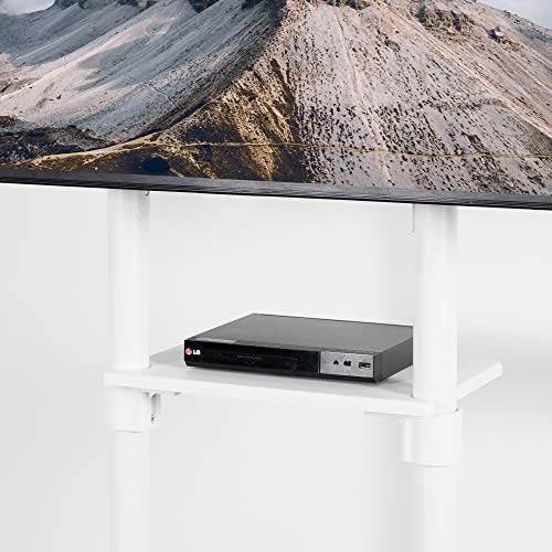 VIVO Premium TV Cart for 32-88" Screens up to 154 lbs, White, STAND-TV02PW