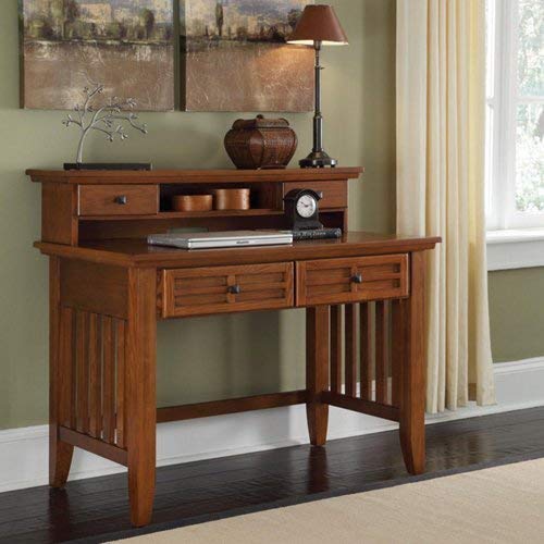 Arts & Crafts Cottage Oak Student Desk & Hutch by Home Styles