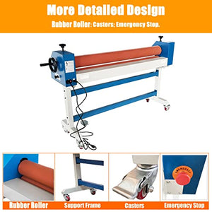 PreAsion 51 Inch Electric Manual Cold Roll Laminating Machine with Film - Commercial Grade