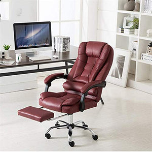 TEmkin Reclining Leather Boss Chair - Brown