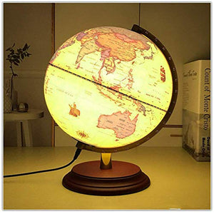 HXHBD Globes Kids LED Globe Light Up World Globe Constellation Globe for Night View Geography Learning Toy Globes of The World with Stand,Chinese and En/43 (Color : Yellow, Size : One Size)