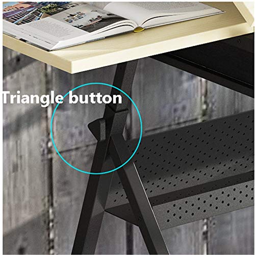 XIONGGG Drafting Desk Wooden Drawing Table, Height Adjustable, Tiltable Tabletop 0°-80°, Art Craft Work Station, with 2 Storage Drawer
