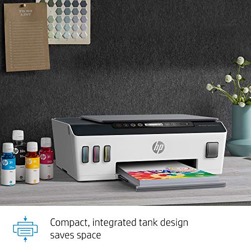 HP Smart-Tank Plus 551 Wireless All-in-One Ink-Tank Printer | up to 2 Years of Ink in Bottles | Mobile Remote Print, Scan, Copy (6HF11A)